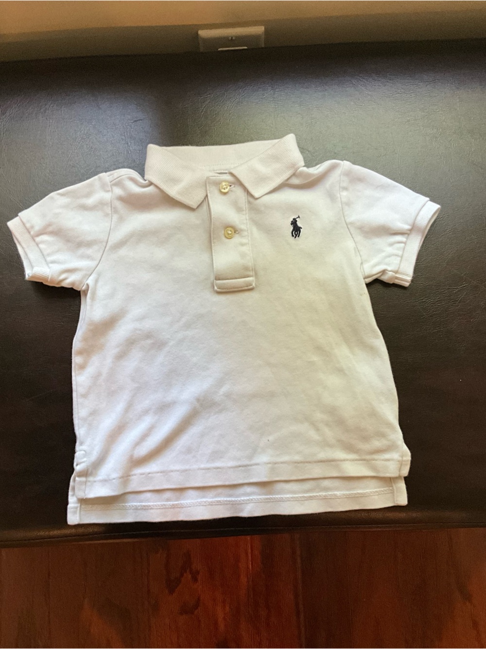 Ralph Lauren Classic White Polo-Style Shirt Size 12 Months